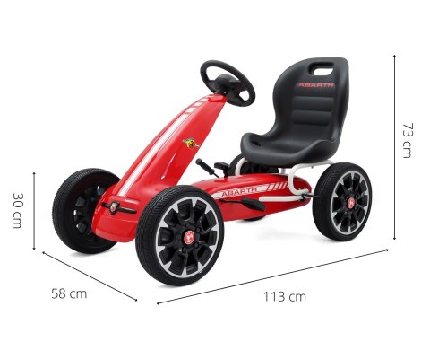 Gokart na pedały Abarth Red Gokart na pedały Abarth Red