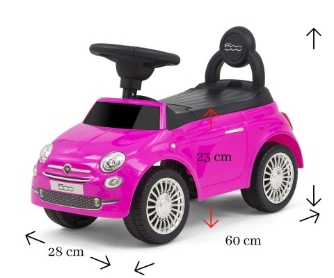 Pojazd Fiat 500 Pink Pojazd Fiat 500 Pink