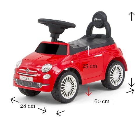 Pojazd Fiat 500 Red Pojazd Fiat 500 Red