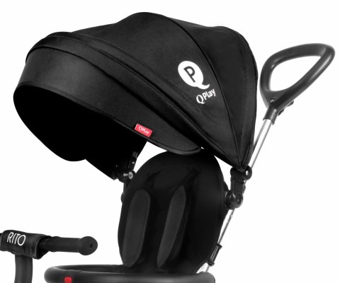 Qplay Rowerek Trójkołowy Rito Rubber Black Qplay Rowerek Trójkołowy Rito Rubber Black
