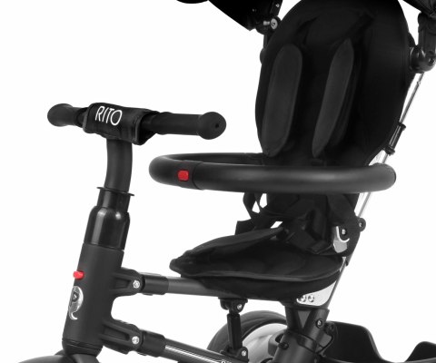 Qplay Rowerek Trójkołowy Rito Rubber Black Qplay Rowerek Trójkołowy Rito Rubber Black