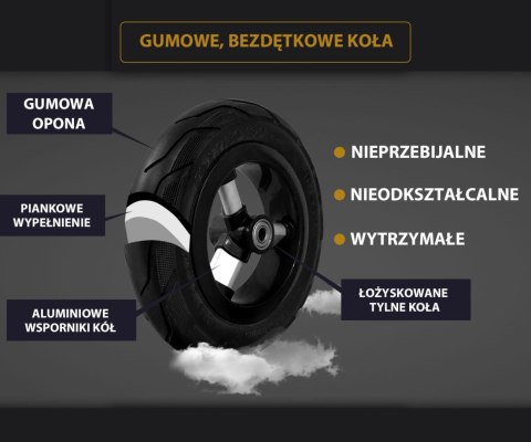 Qplay Rowerek Trójkołowy Rito Rubber Black Qplay Rowerek Trójkołowy Rito Rubber Black
