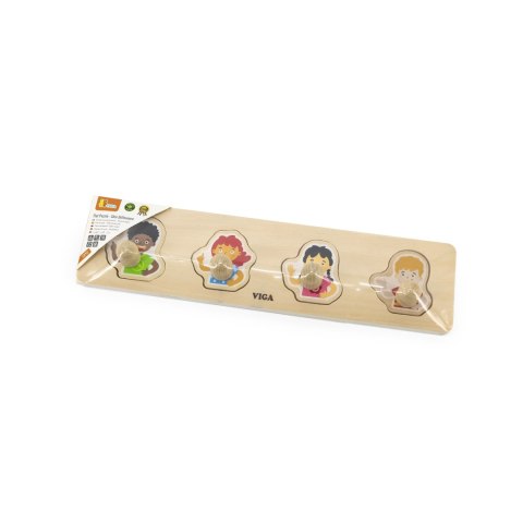 Viga 44536 Pierwsze puzzle z uchwytami - kolory skóry Viga 44536 Pierwsze puzzle z uchwytami - kolory skóry