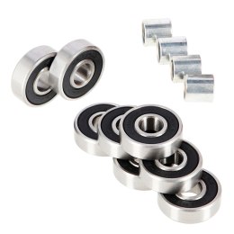 ABEC-9 RS GRAPHIT CHROME ŁOŻYSKA (8 szt) OPAK. METAL NILS EXTREME NILS EXTREME