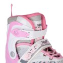 NF10927 A 2w1 PINK ROZM.L(39-42) ŁYŻWOROLKI Z WYM. PŁ. FIGUROWĄ NILS EXTREME NILS EXTREME