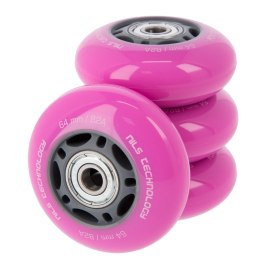 PU 64x24 82A (4szt.) RÓŻOWE + ABEC-7 (8szt.) ZESTAW NILS EXTREME NILS EXTREME