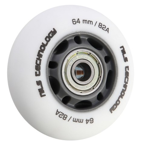 PU 64x24 82A BIAŁE MATOWE (4 szt.) + ABEC-9 (8 szt.) ZESTAW NILS EXTREME NILS EXTREME
