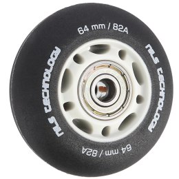 PU 64x24 82A CZARNE MATOWE (4 szt.) + ABEC-9 (8 szt.) ZESTAW NILS EXTREME NILS EXTREME