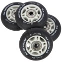 PU 70x24 82A CZARNE MATOWE (4 szt.) + ABEC-9 (8 szt.) ZESTAW NILS EXTREME NILS EXTREME