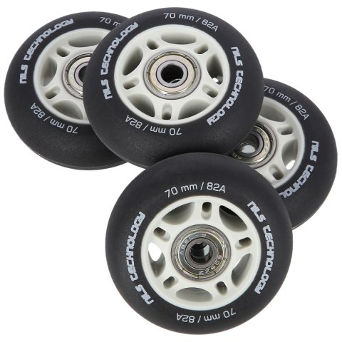 PU 70x24 82A CZARNE MATOWE (4 szt.) + ABEC-9 (8 szt.) ZESTAW NILS EXTREME NILS EXTREME PU 70x24 82A CZARNE MATOWE (4 szt.) + ABEC-9 (8 szt.) ZESTAW NILS EXTREME NILS EXTREME