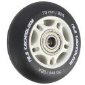 PU 70x24 82A CZARNE MATOWE (4 szt.) + ABEC-9 (8 szt.) ZESTAW NILS EXTREME NILS EXTREME