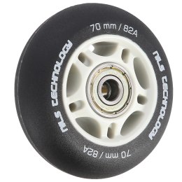 PU 70x24 82A CZARNE MATOWE (4 szt.) + ABEC-9 (8 szt.) ZESTAW NILS EXTREME NILS EXTREME
