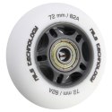 PU 72x24 82A BIAŁE MATOWE (4 szt.) + ABEC-9 (8 szt.) ZESTAW NILS EXTREME NILS EXTREME