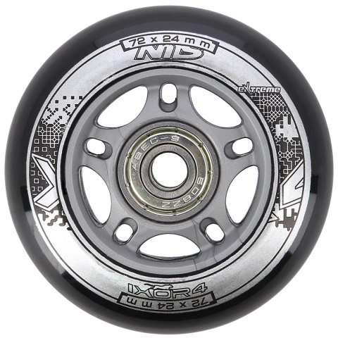 PU 72x24 82A CZARNE (4 szt.) + ABEC-9 (8 szt.) ZESTAW NILS EXTREME NILS EXTREME PU 72x24 82A CZARNE (4 szt.) + ABEC-9 (8 szt.) ZESTAW NILS EXTREME NILS EXTREME
