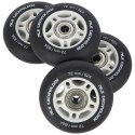 PU 72x24 82A CZARNE MATOWE (4 szt.) + ABEC-9 (8 szt.) ZESTAW NILS EXTREME NILS EXTREME