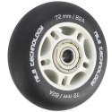 PU 72x24 82A CZARNE MATOWE (4 szt.) + ABEC-9 (8 szt.) ZESTAW NILS EXTREME NILS EXTREME
