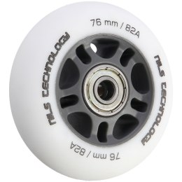 PU 76x24 82A BIAŁE MATOWE (4 szt.) + ABEC-9 (8 szt.) ZESTAW NILS EXTREME NILS EXTREME