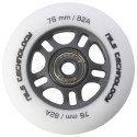 PU 76x24 82A BIAŁE MATOWE (4 szt.) + ABEC-9 (8 szt.) ZESTAW NILS EXTREME NILS EXTREME