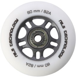 PU 80x24 82A BIAŁE MATOWE (4 szt.) + ABEC-9 (8 szt.) ZESTAW NILS EXTREME NILS EXTREME