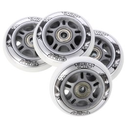 PU 80x24 82A BIAŁE N (4 szt.) + ABEC-7 (8 szt.) ZESTAW NILS EXTREME NILS EXTREME