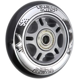 PU 80x24 82A CZARNE (4 szt.) + ABEC-9 (8 szt.) ZESTAW NILS EXTREME NILS EXTREME