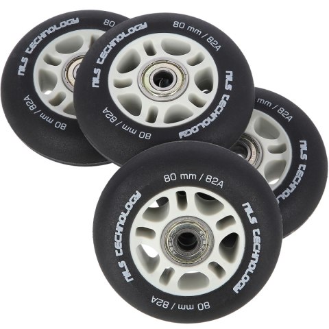 PU 80x24 82A CZARNE MATOWE (4 szt.) + ABEC-9 (8 szt.) ZESTAW NILS EXTREME NILS EXTREME PU 80x24 82A CZARNE MATOWE (4 szt.) + ABEC-9 (8 szt.) ZESTAW NILS EXTREME NILS EXTREME