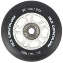 PU 80x24 82A CZARNE MATOWE (4 szt.) + ABEC-9 (8 szt.) ZESTAW NILS EXTREME NILS EXTREME