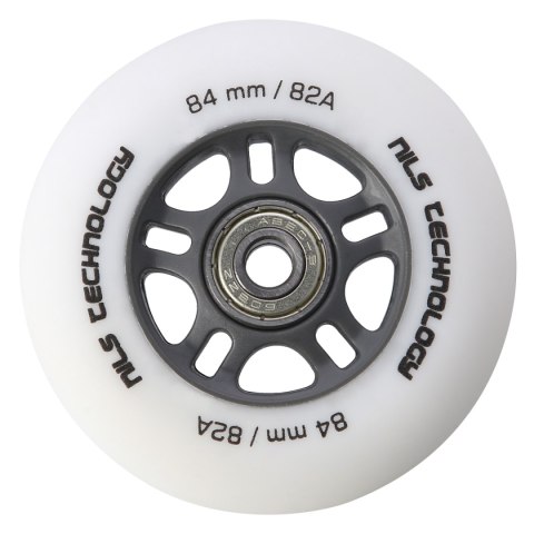PU 84x24 82A BIAŁE MATOWE (4 szt.) + ABEC-9 CHROME (8 szt.) ZESTAW NILS EXTREME NILS EXTREME PU 84x24 82A BIAŁE MATOWE (4 szt.) + ABEC-9 CHROME (8 szt.) ZESTAW NILS EXTREME NILS EXTREME