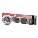 PU 90x24 82A BIAŁE (4 szt.) + ABEC-7 CHROME (8 szt.) ZESTAW NILS EXTREME NILS EXTREME