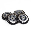 PU 90x24 82A CZARNE (4 szt.) + ABEC-9 CHROME (8 szt.) ZESTAW NILS EXTREME NILS EXTREME