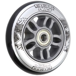 PU 90x24 82A CZARNE (4 szt.) + ABEC-9 CHROME (8 szt.) ZESTAW NILS EXTREME NILS EXTREME