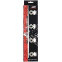 PU 90x24 82A CZARNE MATOWE (4 szt.) + ABEC-9 CHROME (8 szt.) ZESTAW NILS EXTREME NILS EXTREME