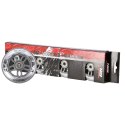 PU 90x24 82A PRZEZROCZYSTE (4 szt.) + ABEC-7 CHROME (8 szt.) ZESTAW NILS EXTREME NILS EXTREME