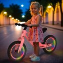 RB901 LED ROWEREK BIEGOWY KOŁA POMPOWANE 12'' RÓŻOWY NILS FUN NILS FUN