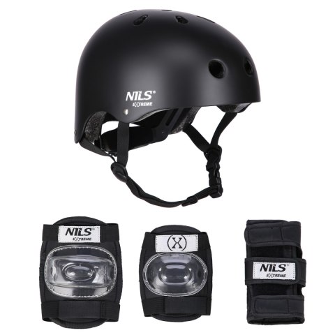 MR290+H230 KASK Z OCHRANIACZAMI ZESTAW CZARNY ROZM. S NILS EXTREME NILS EXTREME MR290+H230 KASK Z OCHRANIACZAMI ZESTAW CZARNY ROZM. S NILS EXTREME NILS EXTREME