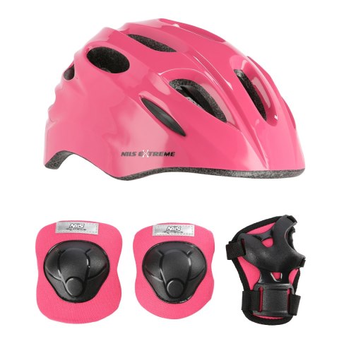 MTW01+H210 RÓŻOWY ROZM. S KASK Z OCHRANIACZAMI ZESTAW NILS EXTREME NILS EXTREME MTW01+H210 RÓŻOWY ROZM. S KASK Z OCHRANIACZAMI ZESTAW NILS EXTREME NILS EXTREME