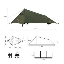 NC2502 NAMIOT ULTRA LIGHT SKYAIR 2 ZIELONY NILS CAMP NILS CAMP
