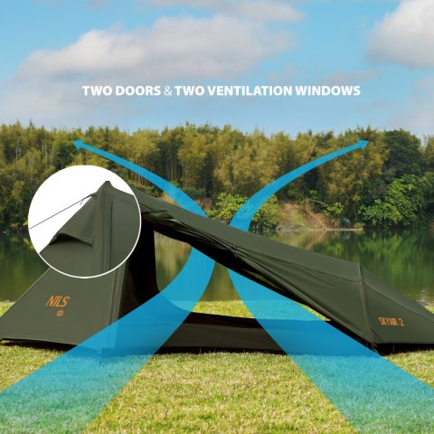 NC2502 NAMIOT ULTRA LIGHT SKYAIR 2 ZIELONY NILS CAMP NILS CAMP NC2502 NAMIOT ULTRA LIGHT SKYAIR 2 ZIELONY NILS CAMP NILS CAMP