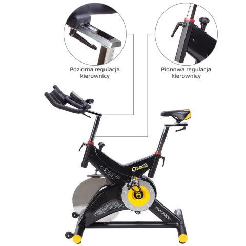 SW7200 ROWER STACJONARNY SPININGOWY Z OPOREM MECHANICZNYM 22KG HMS PREMIUM HMS PREMIUM SW7200 ROWER STACJONARNY SPININGOWY Z OPOREM MECHANICZNYM 22KG HMS PREMIUM HMS PREMIUM