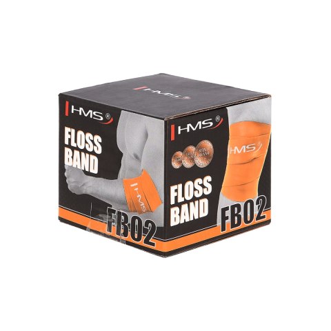 FB02 ORANGE 1.0 x 50 x 2080 MM FLOSS BAND GUMA DO ĆWICZEŃ HMS HMS FB02 ORANGE 1.0 x 50 x 2080 MM FLOSS BAND GUMA DO ĆWICZEŃ HMS HMS