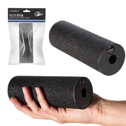 FS116 BLACK 15CM WAŁEK/ROLLER FITNESS HMS HMS FS116 BLACK 15CM WAŁEK/ROLLER FITNESS HMS HMS