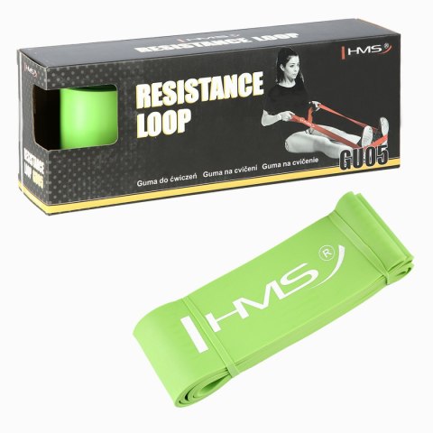GU05 LIME 83 x 4.5 x 2080 MM GUMA DO ĆWICZEŃ HMS HMS GU05 LIME 83 x 4.5 x 2080 MM GUMA DO ĆWICZEŃ HMS HMS