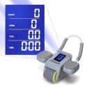 KA08 GRAY ABS AUTOMATYCZNE KOŁO DO ĆWICZEŃ MIĘŚNI BRZUCHA Z WYŚWIETLACZEM LCD I ŁADOWANIEM HMS HMS