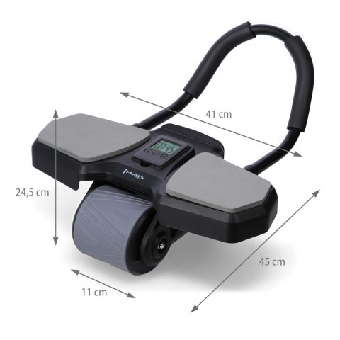 KA10 BLACK KÓŁKO ABS AUTOMATYCZNE KOŁO DO ĆWICZEŃ MIĘŚNI BRZUCHA Z PODPARCIEM HMS KA10 BLACK KÓŁKO ABS AUTOMATYCZNE KOŁO DO ĆWICZEŃ MIĘŚNI BRZUCHA Z PODPARCIEM HMS