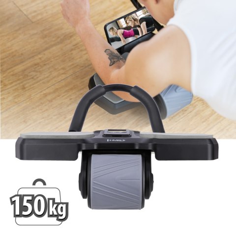 KA10 BLACK KÓŁKO ABS AUTOMATYCZNE KOŁO DO ĆWICZEŃ MIĘŚNI BRZUCHA Z PODPARCIEM HMS KA10 BLACK KÓŁKO ABS AUTOMATYCZNE KOŁO DO ĆWICZEŃ MIĘŚNI BRZUCHA Z PODPARCIEM HMS