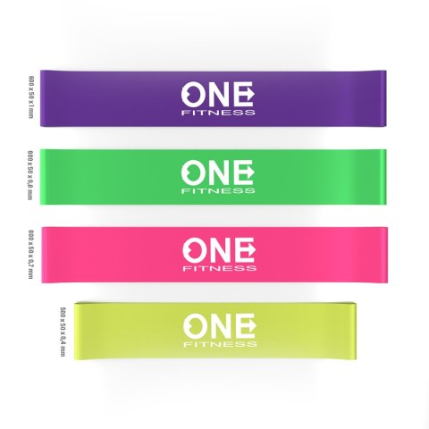 PBF SET04 ZESTAW GUM DO ĆWICZEŃ ONE FITNESS ONE FITNESS PBF SET04 ZESTAW GUM DO ĆWICZEŃ ONE FITNESS ONE FITNESS
