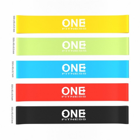 PBF SET05 SLIM ZESTAW GUM DO ĆWICZEŃ ONE FITNESS ONE FITNESS PBF SET05 SLIM ZESTAW GUM DO ĆWICZEŃ ONE FITNESS ONE FITNESS