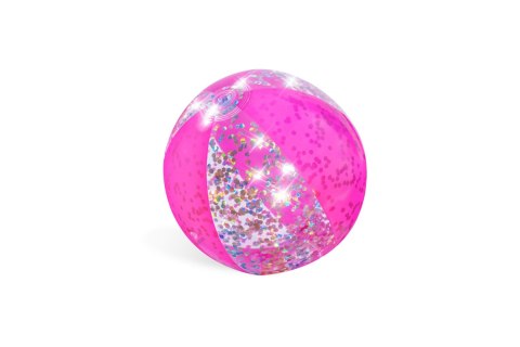 Bestway 31050 Piłka plażowa z brokatem Pink 41cm Bestway 31050 Piłka plażowa z brokatem Pink 41cm