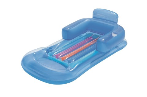 Bestway 43028 Dmuchany materac plażowy z oparciem i podłokietnikami Niebieski 1.61m x 84cm Bestway 43028 Dmuchany materac plażowy z oparciem i podłokietnikami Niebieski 1.61m x 84cm