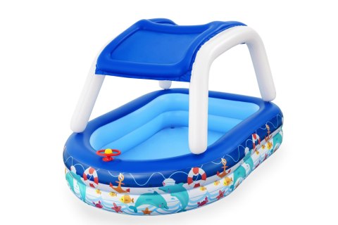 Bestway 54370 Basen dmuchany familijny z daszkiem Morski Kapitan 2.13m x 1.55m x 1.32m Bestway 54370 Basen dmuchany familijny z daszkiem Morski Kapitan 2.13m x 1.55m x 1.32m